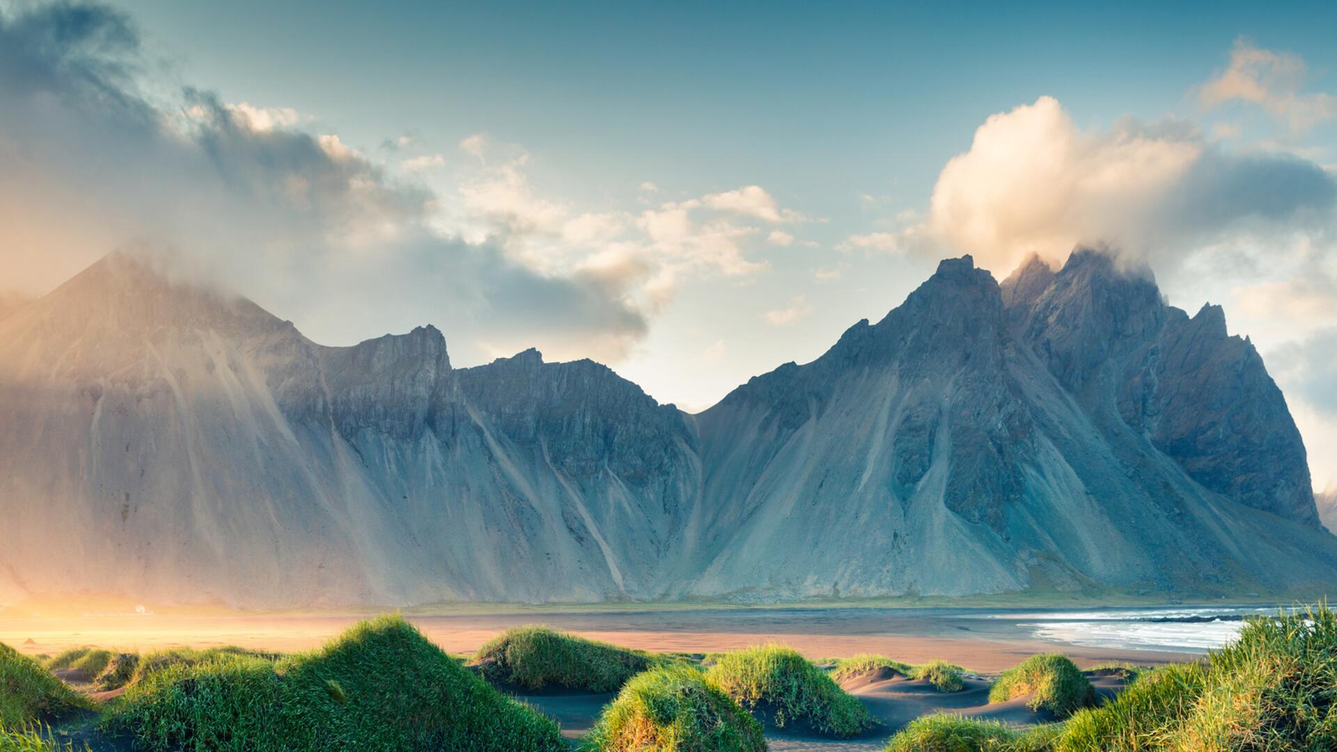 Eastfjords Iceland sunset