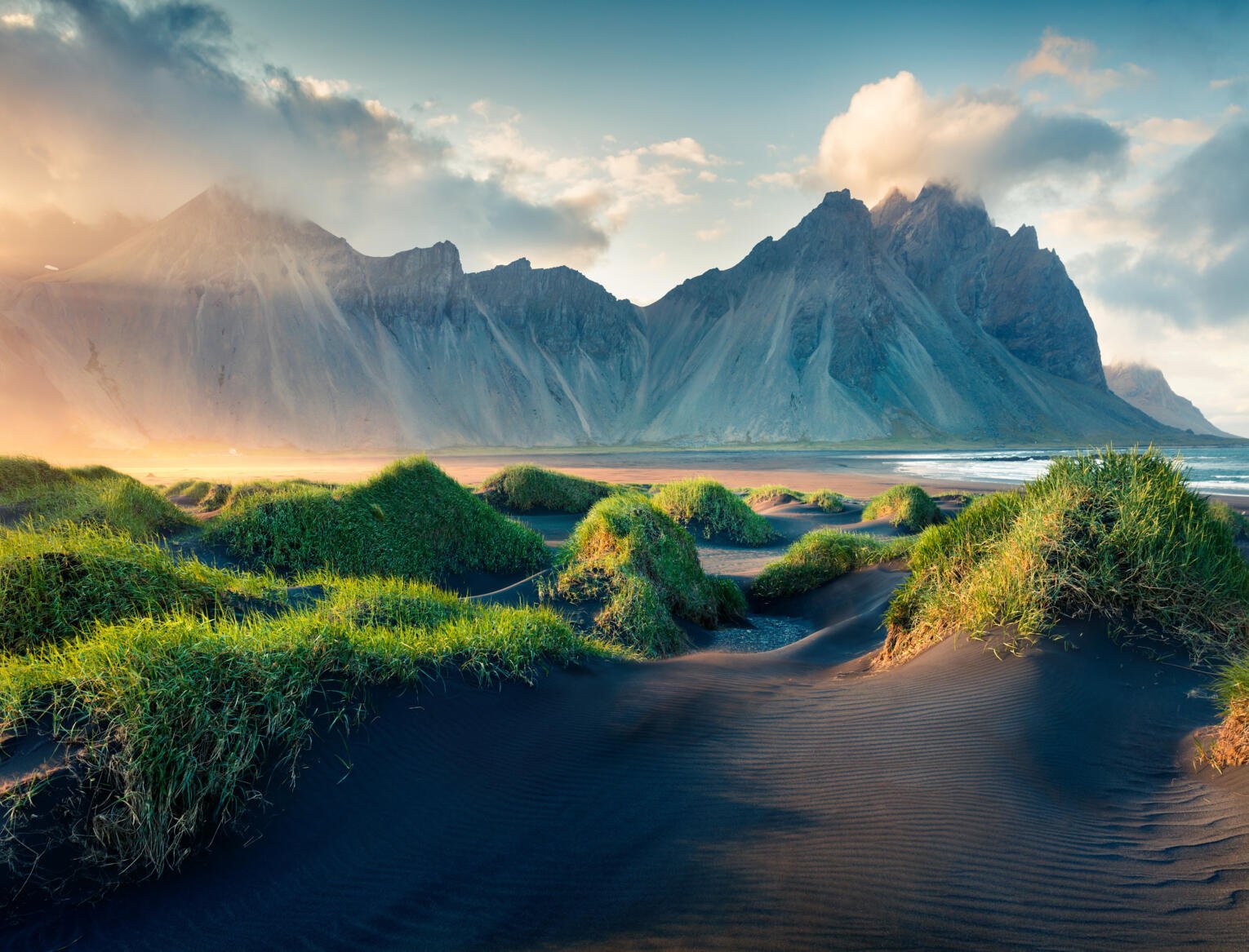 Eastfjords Mountain Sunset
